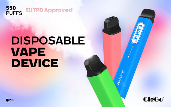 Bulk Disposable Pod Vape TPD Standard E Cigarette Vaper 600 Puffs With 2ml Capacity