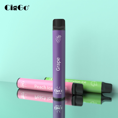 850mAh 1500 Puffs Hit Puff Bar 5.0ml Volume CigGo Plus X Puff Max Disposable Vaporizer